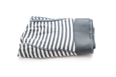 Beyaz arka plan üzerinde izole çizgili erkek iç giyim