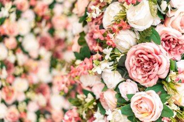 Güzel buket çiçek ile kopya alanı için arka plan - vintage filtre