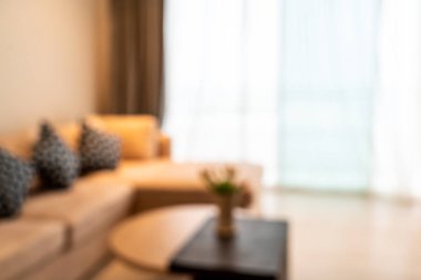 soyut bulanıklık ve odaklanmış oturma odası arka plan için iç mekan