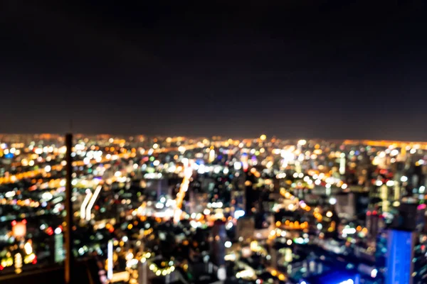 Borrão Abstrato Cidade Bangkok Noite Tailândia Para Fundo — Fotografia de Stock