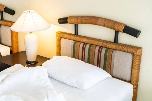 Yastık Yatak Yatak Odası Dekorasyon Rumple — Stok fotoğraf