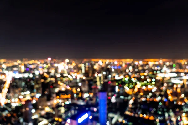 Borrão Abstrato Cidade Bangkok Noite Tailândia Para Fundo — Fotografia de Stock