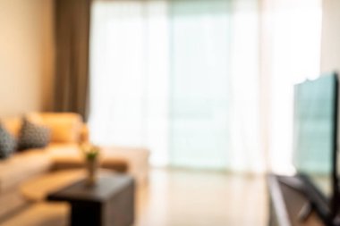 soyut bulanıklık ve odaklanmış oturma odası arka plan için iç mekan