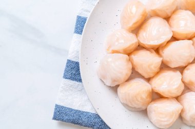 Çin karides pişmiş hamur tatlısı - Asya gıda tarzı