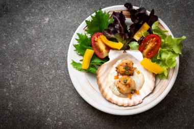 Sebzeli ızgara tarak shell