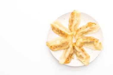 Soya soslu - beyaz arka plan üzerinde izole Japon sosu veya köfte snack