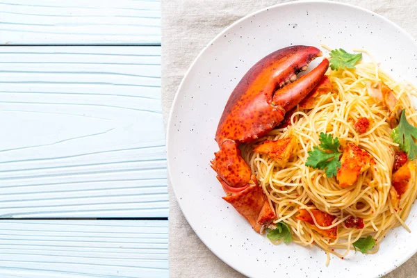 Pasta All Astice Lobster Spaghetti Italian Food — Stock Photo, Image