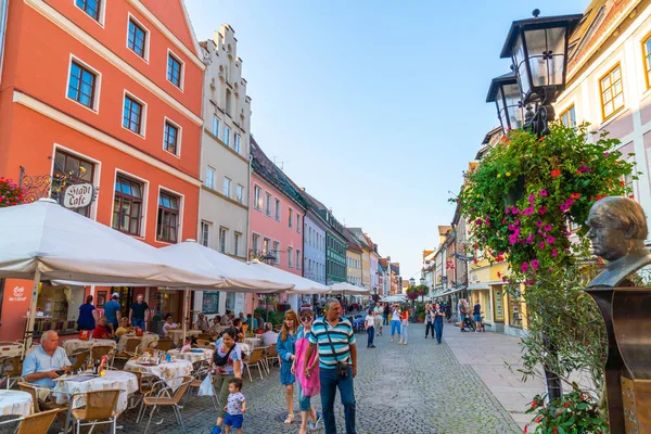 Fussen Alemania Ago 2018 Café Callejero Casco Antiguo Fussen Fussen — Foto de Stock