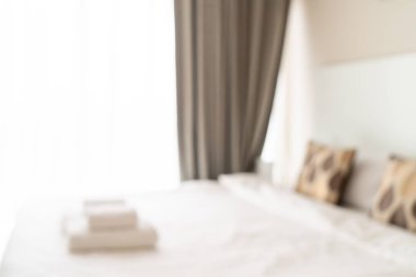 soyut bulanıklık ve odaklanmış yatak odası arka plan için iç mekan