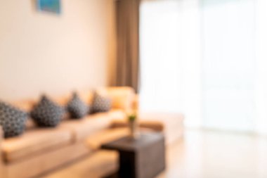 soyut bulanıklık ve odaklanmış oturma odası arka plan için iç mekan