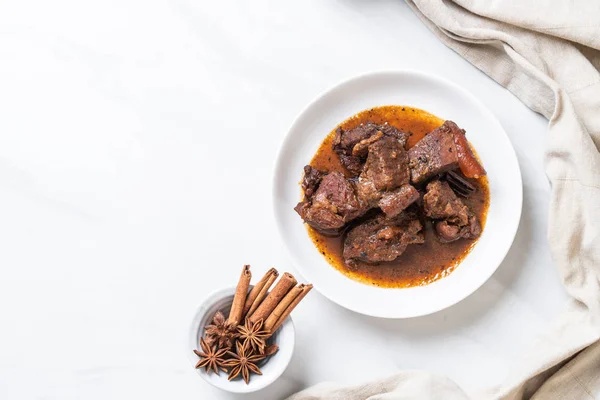 Ensopado Porco Com Erva Phuket Tailândia Estilo Comida Tradicional — Fotografia de Stock