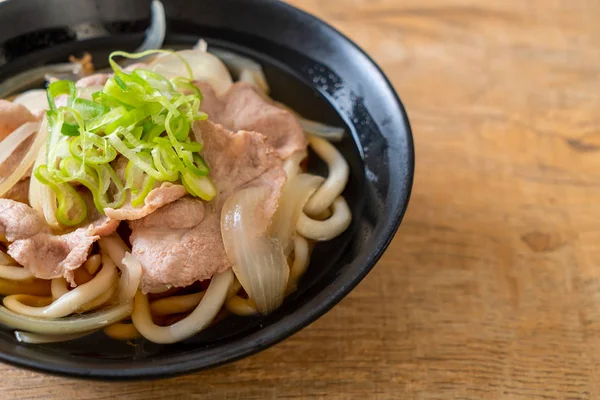 Shoyu Udon Ramen Macarrão Com Carne Porco Shoyu Ramen Estilo — Fotografia de Stock