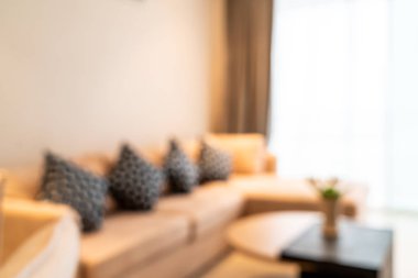 soyut bulanıklık ve odaklanmış oturma odası arka plan için iç mekan