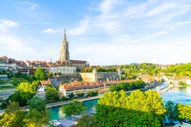 İsviçre 'nin başkenti Bern' de Güzel Mimarlık