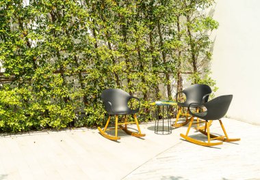 boş veranda güverte ve sandalye