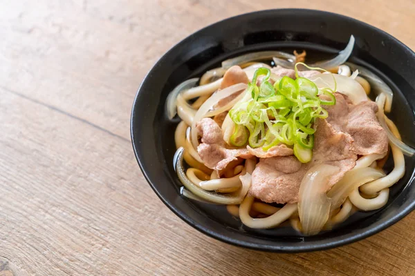 Shoyu Udon Ramen Noodle Χοιρινό Shoyu Ramen Στυλ Ιαπωνικό Φαγητό — Φωτογραφία Αρχείου