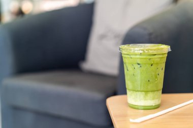 buzlu matcha latte yeşil çay Kupası Cafe Restoran