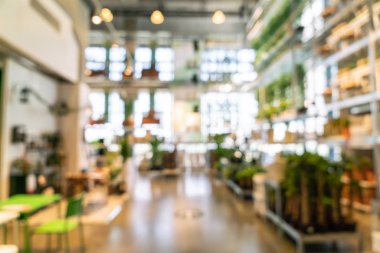 Bulanıklık mobilya Dekorasyon ve depo mağaza iç arka planı için