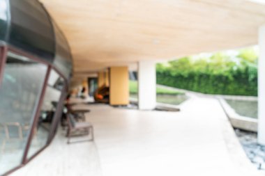 Soyut bulanıklık ve ufuk hotel resort için arka plan lobide