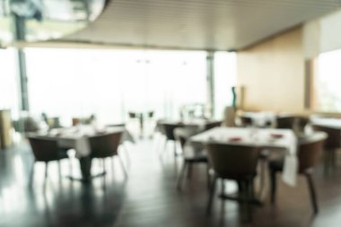 Soyut bulanıklık ve ufuk kahvaltı büfesi, otel Restoran iç arka planı için