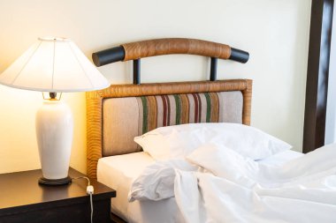 Yastık yatak yatak odası iç dekorasyon rumple