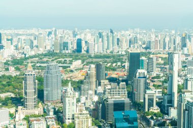 Bangkok Tayland 'da mimarisi ve binası olan güzel bir şehir manzarası