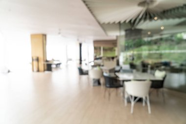 Soyut bulanıklık ve ufuk kahvaltı büfesi, otel Restoran iç arka planı için