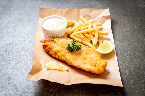 fish and chips with french fries - unhealthy food