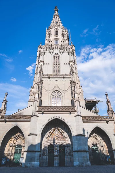 Красива Архітектура Berner Munster Собор Швейцарії — стокове фото