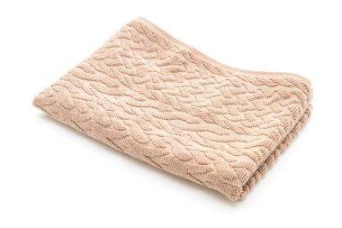 Beyaz arkaplanda izole edilmiş havlu