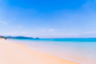 Cennet Adası 'ndaki tropikal plaj ve deniz bulanıklığı ve çözünürlüğü - Tatil Tatil Konsepti