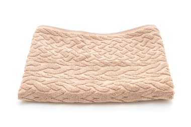 Beyaz arkaplanda izole edilmiş havlu