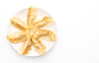 Soya soslu - beyaz arka plan üzerinde izole Japon sosu veya köfte snack