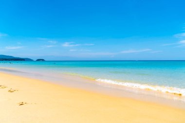 Güzel tropikal plaj ve deniz paradise Island - tatil tatil kavramı