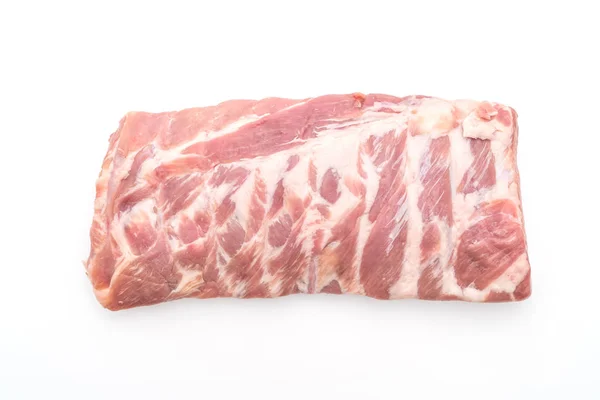 Fresh Raw Pork Ribs Isolated White Background — Stock Photo, Image