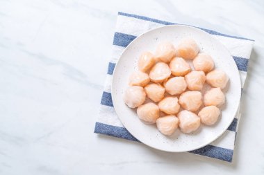 Çin karides pişmiş hamur tatlısı - Asya gıda tarzı