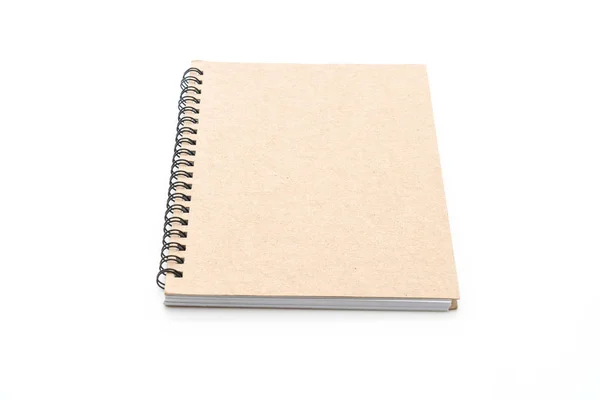 Libreta Blanco Aislada Sobre Fondo Blanco — Foto de Stock