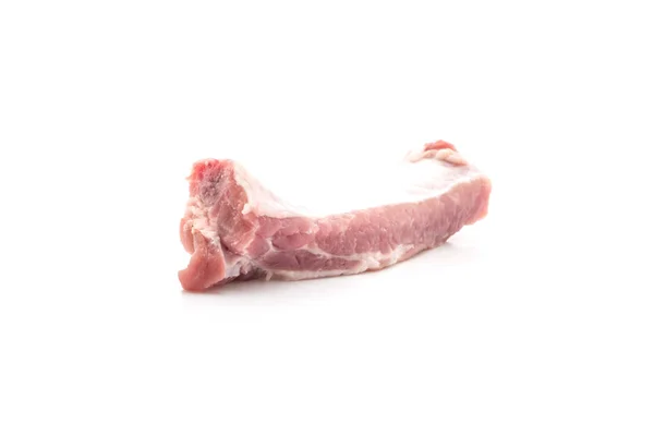 Fresh Raw Pork Ribs Isolated White Background — Stock Photo, Image