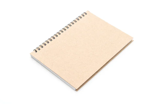 Libreta Blanco Aislada Sobre Fondo Blanco — Foto de Stock