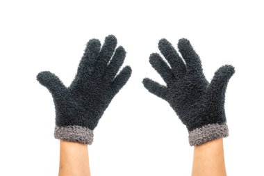 Eldivenler beyaz arkaplanda izole