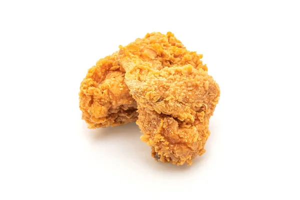 Τηγανητό Κοτόπουλο Πρόχειρο Φαγητό Και Ανθυγιεινά Τρόφιμα Που Απομονώνονται Λευκό — Φωτογραφία Αρχείου