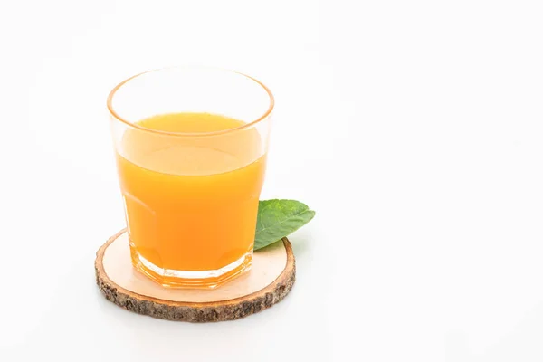 Fresh Orange Juice White Background — Stock Photo, Image