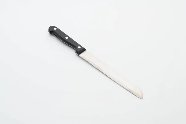 Cuchillo Utensilio Aislado Sobre Fondo Blanco — Foto de Stock