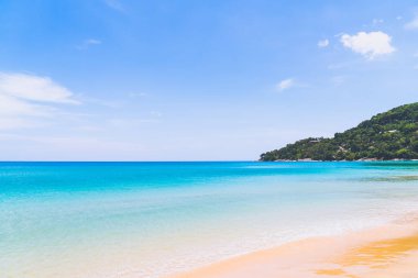 Güzel tropikal plaj ve deniz paradise Island - tatil tatil kavramı