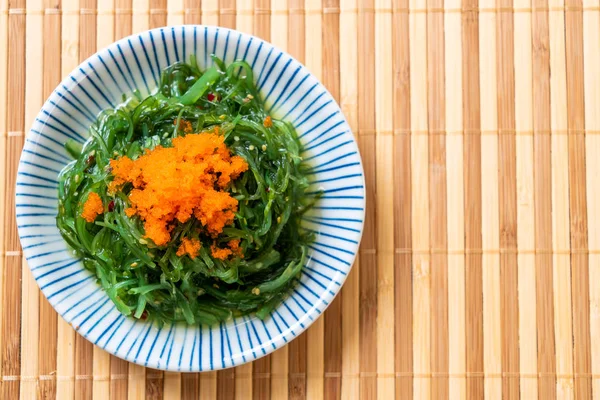 yosun salata karides yumurta - Japon gıda tarzı