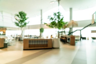 Soyut bulanıklık ve food court merkezi alışveriş arka plan için defocused