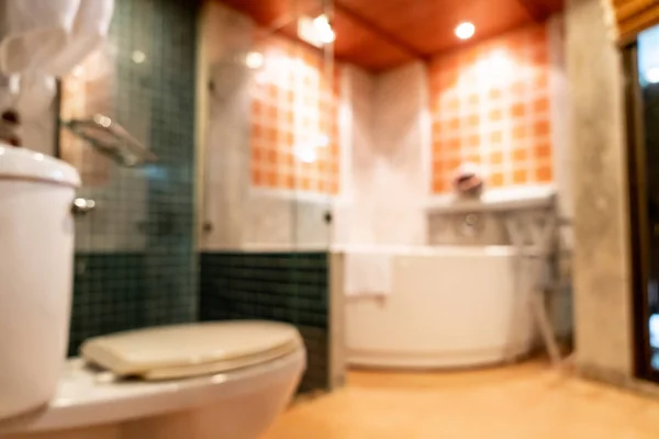 抽象模糊浴室和厕所内部为背景 — 图库照片