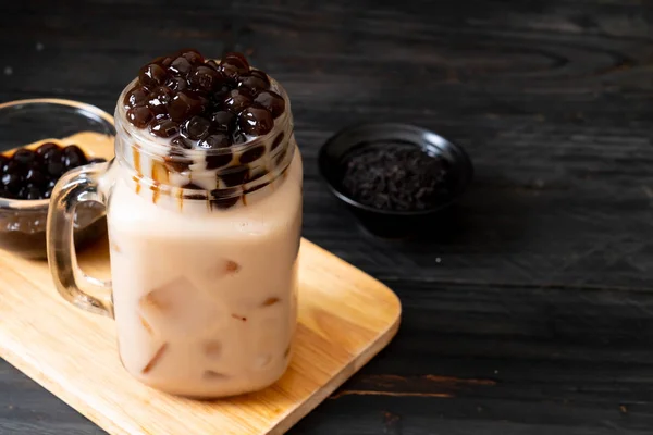 Té de leche de Taiwán con burbuja —  Fotos de Stock