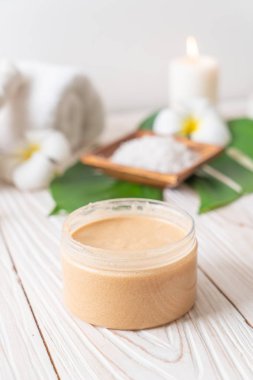 Spa uygulamaları üzerinde ahşap arka plan belirleme