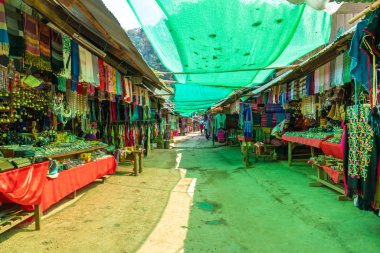 Mae Hong Son, Thailand - 6 Şubat 2019: Kuzey Tayland tr